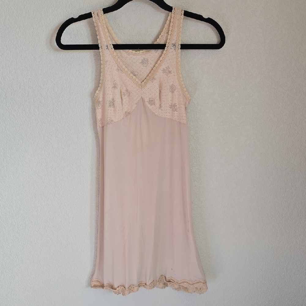 Vintage Kayser by Naigai Nude Lace Trim Full Slip - Size 85-90 - AS IS